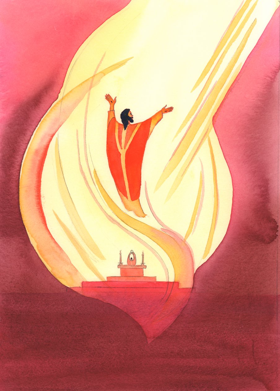 Alla Messa, anche in mezzo a grida e rumori e irriverenza, nulla può togliere la maestà e la dignità del tremendo Sacrificio di Cristo, offerto al Padre, nello Spirito Santo da Elizabeth Wang