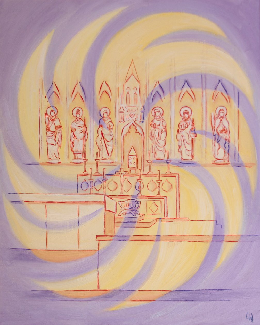 Davanti al tabernacolo, siamo alla Presenza del Dio vivente, la cui gloria Trina riempie la Chiesa da Elizabeth Wang