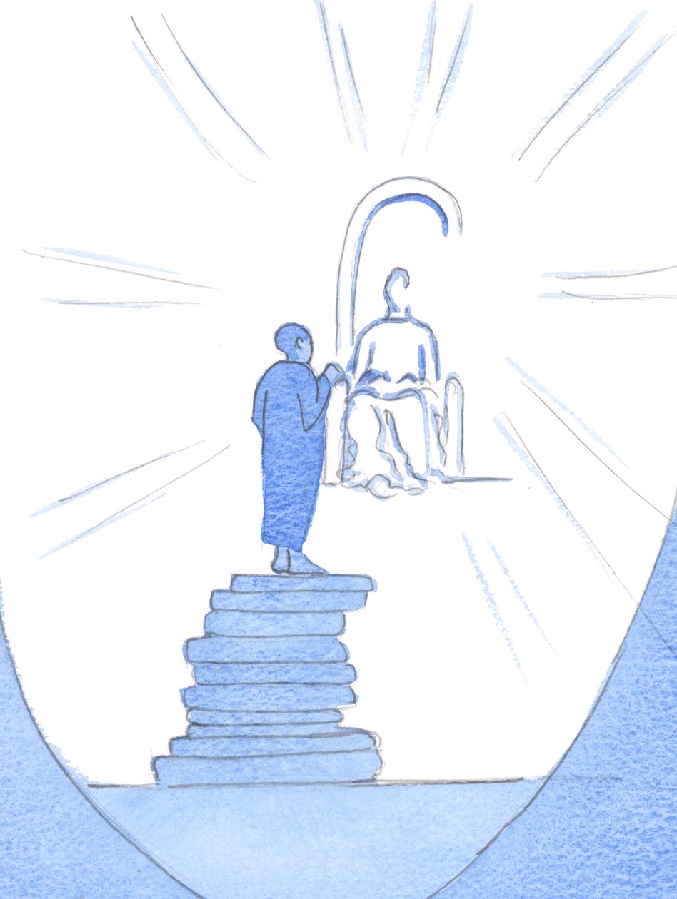 Deporre liberamente i nostri fardelli alla Presenza di Cristo è come costruire una scala verso di Lui, e avvicinarsi da Elizabeth Wang
