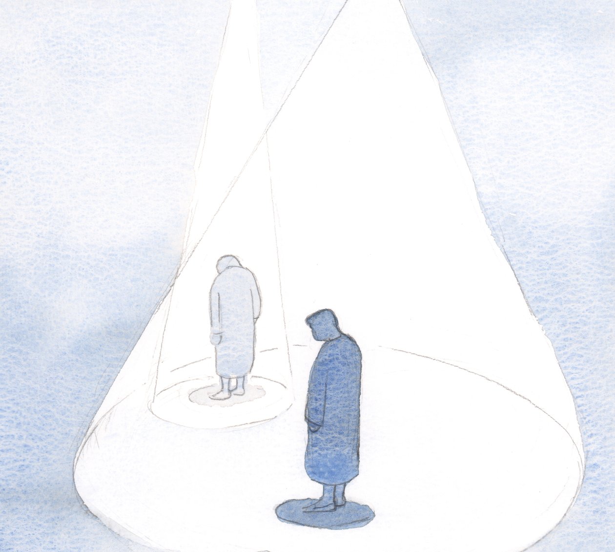 Con il nostro più piccolo atto di pentimento e umiltà, Dio fa sì che la nostra comprensione si ampli, come un cerchio di luce in crescita, 2001 da Elizabeth Wang