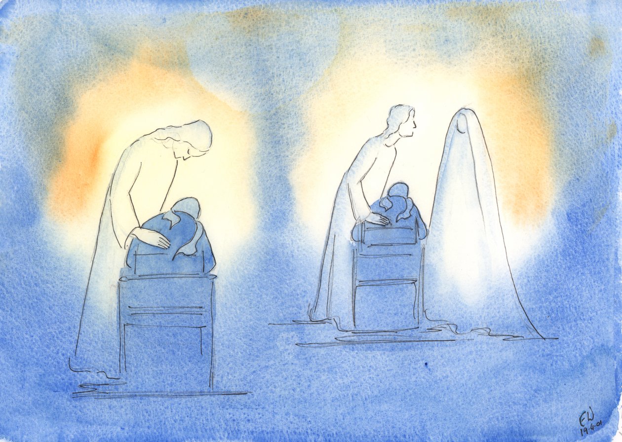 Cristo e Sua madre sono contenti ogni volta che ci rivolgiamo a loro con la semplicità e la fiducia di un bambino da Elizabeth Wang