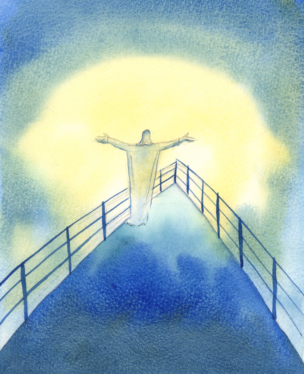 Cristo è con la Sua Chiesa, durante il Santo Sacrificio della Messa, pregando per nostro conto da Elizabeth Wang