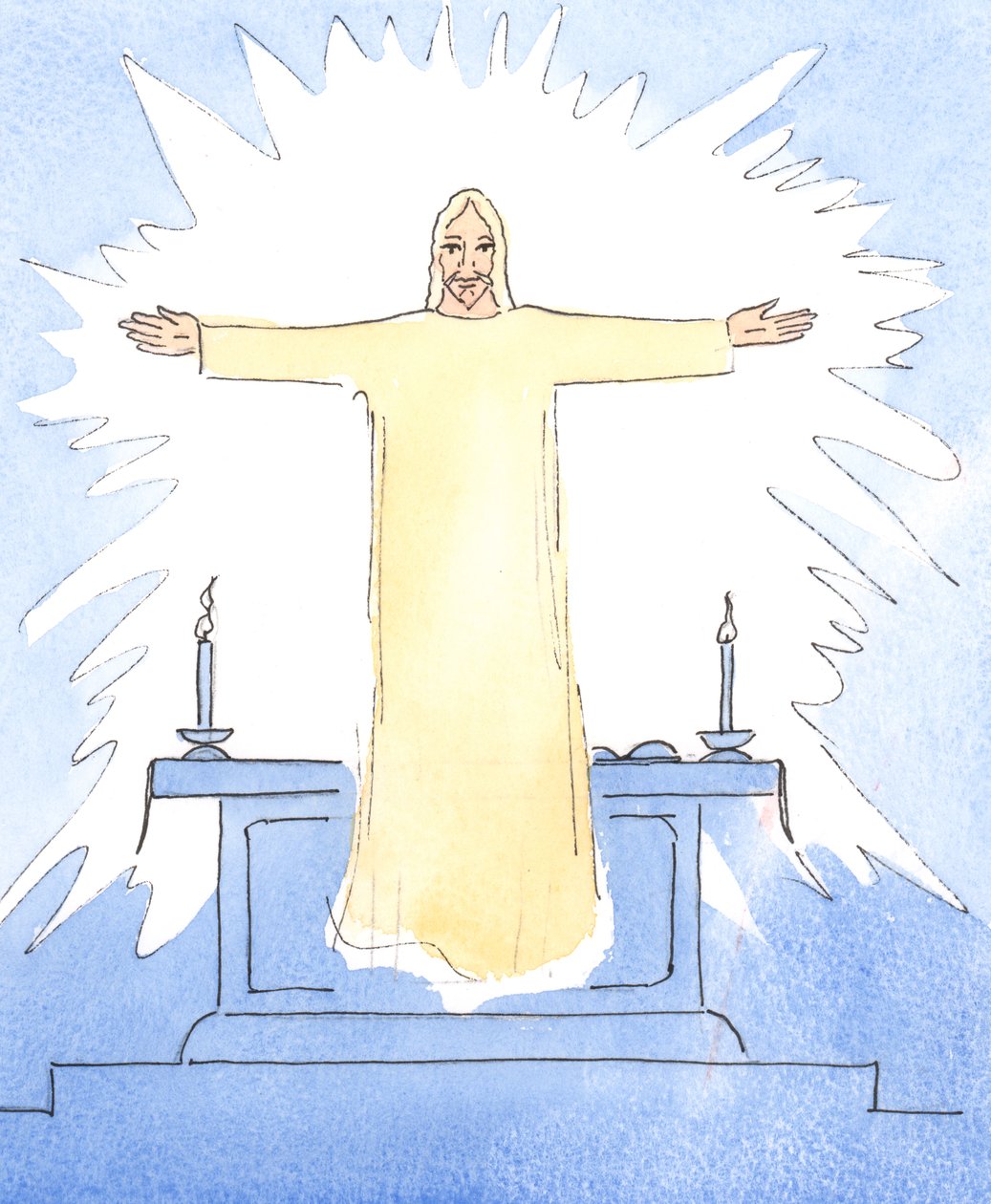 Cristo si è rivelato alla Consacrazione, 2004 da Elizabeth Wang