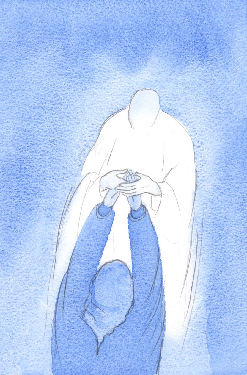 Cristo prese le mie mani durante la Santa Comunione, dicendo: sii fiducioso, rivolgiti a me in tutto, con ogni gioia, problema o domanda da Elizabeth Wang
