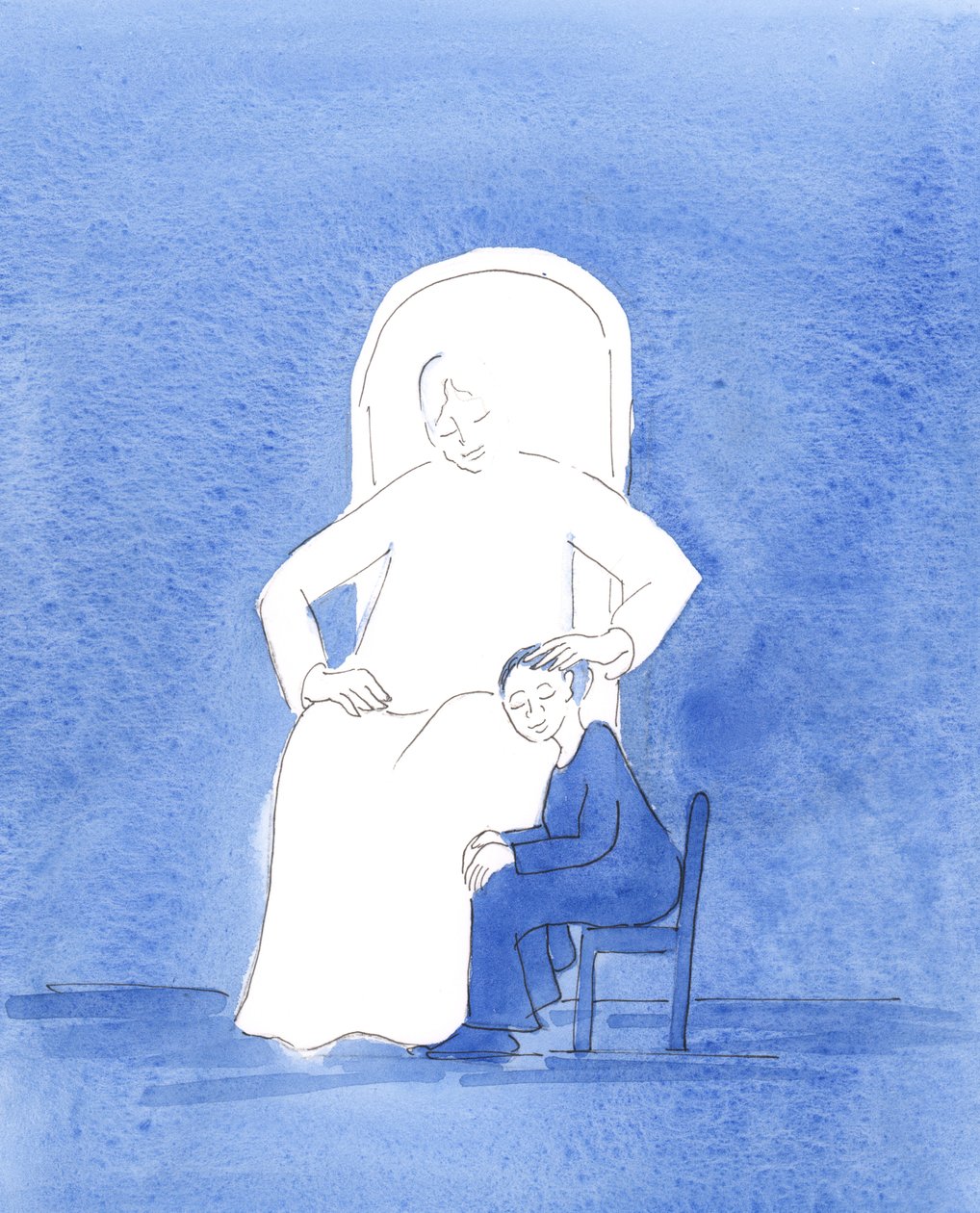 Dio Padre mi ha mostrato, in preghiera, che quando sono perdonato, gioioso e molto vicino a Lui nel legame della carità, è come se mi sedessi ai Suoi piedi, in silenzio e pace, mentre mi accarezza i capelli da Elizabeth Wang