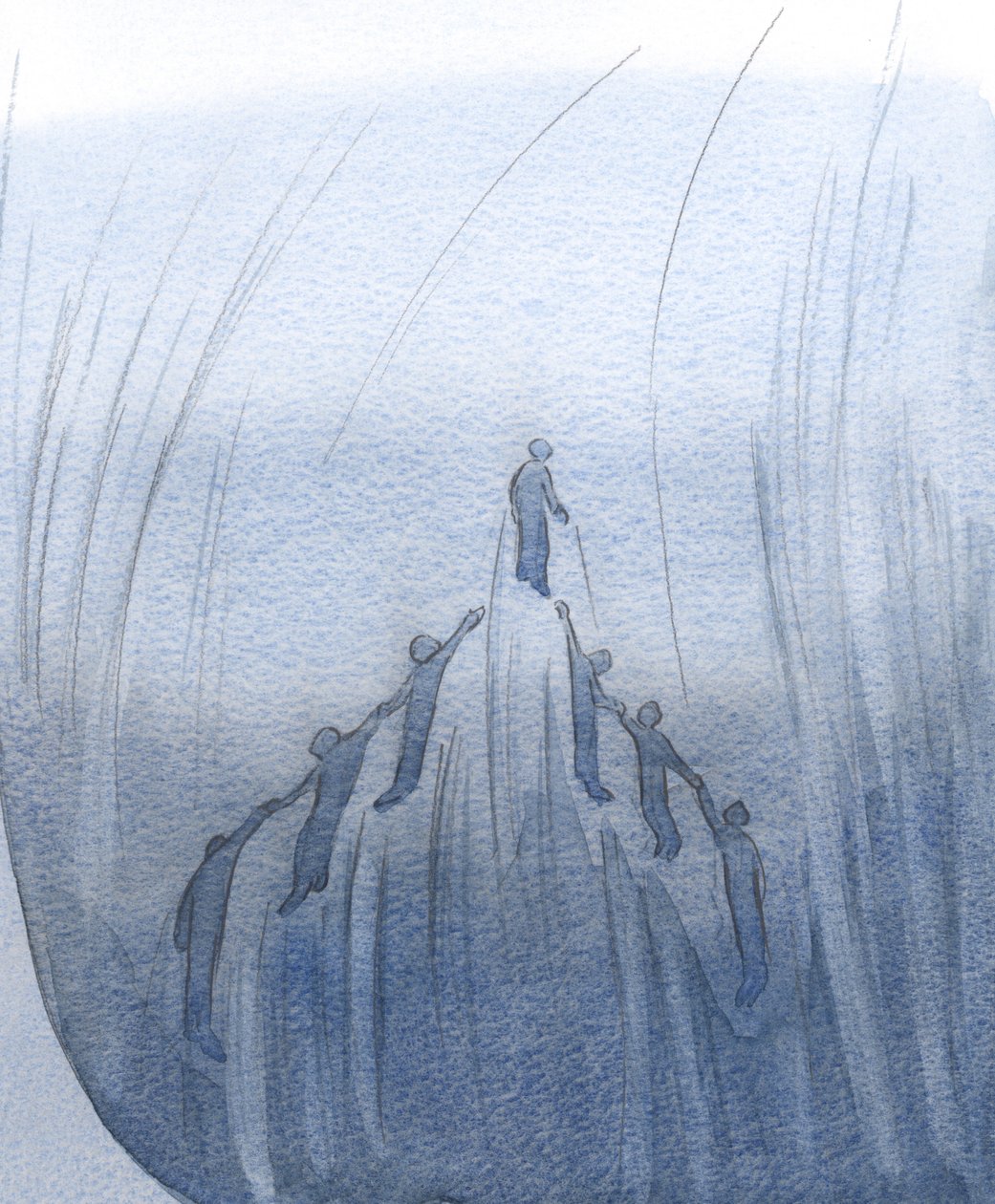 Ho visto che con le nostre preghiere per qualcuno, e con le sue preghiere per noi, ci solleviamo reciprocamente vicino al cuore di Dio, 2001 da Elizabeth Wang