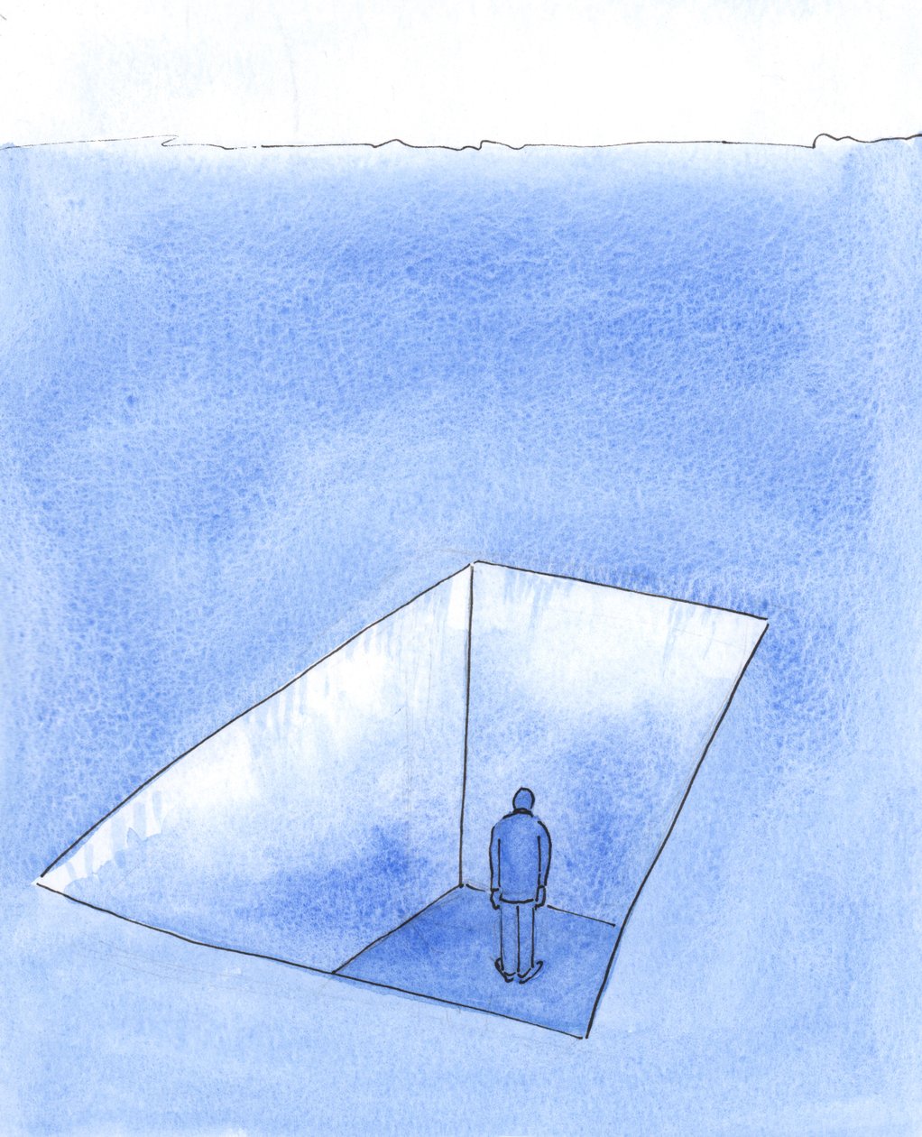 Può succedere che qualcuno si trovi così isolato e infelice, a causa dei suoi errori e delle decisioni molto rimpianti, 2004 da Elizabeth Wang