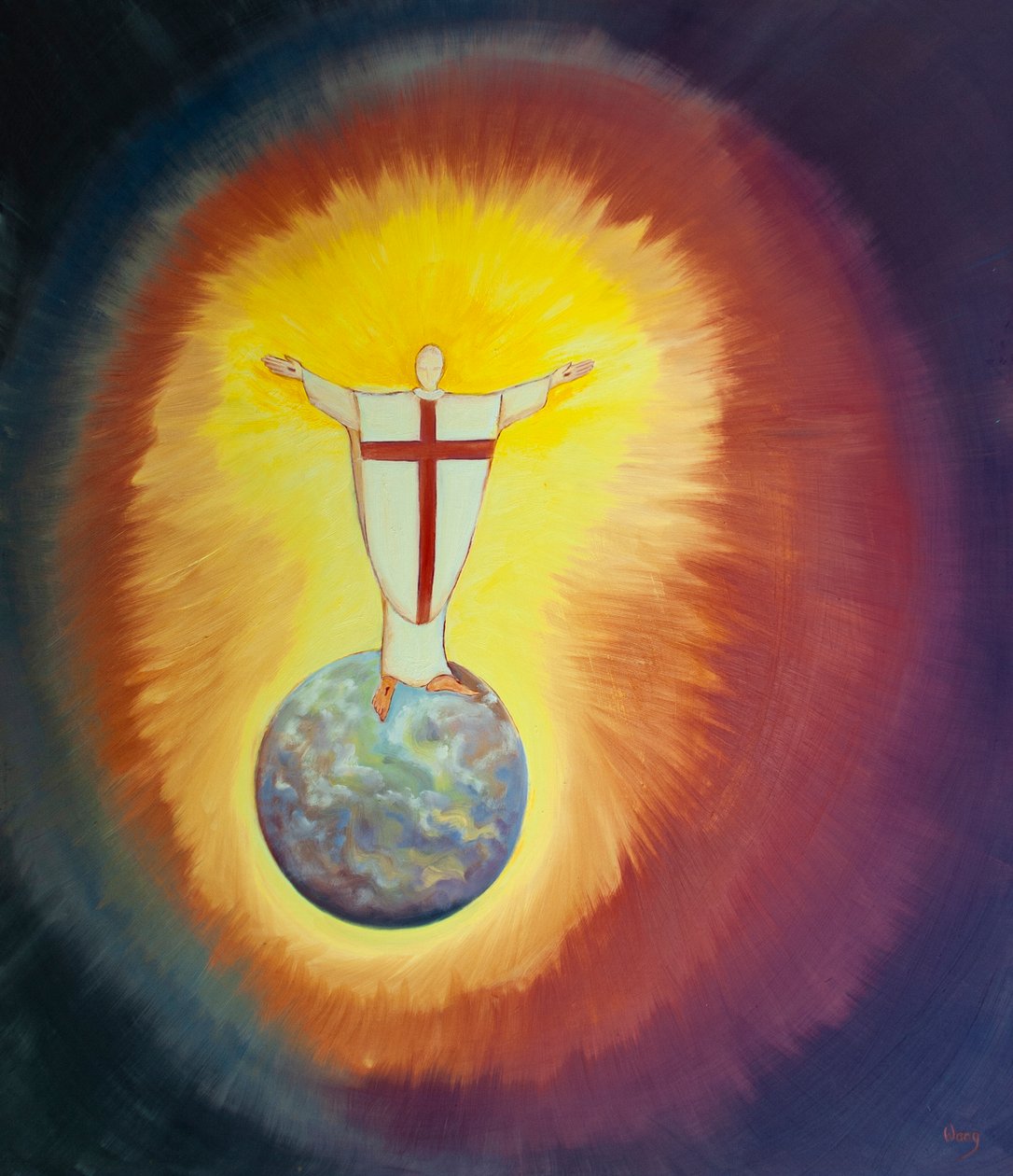 Gesù Cristo è il nostro Sommo Sacerdote che intercede per noi al Padre in ogni Messa, 2000 da Elizabeth Wang