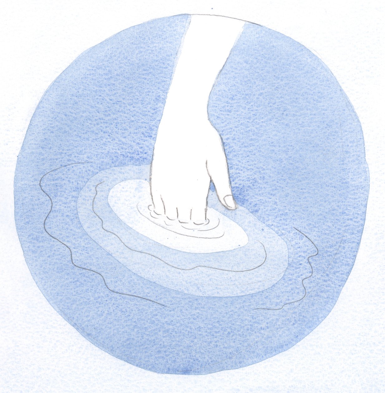 Proprio come una mano immersa in acqua calda sente a malapena il cambiamento, un