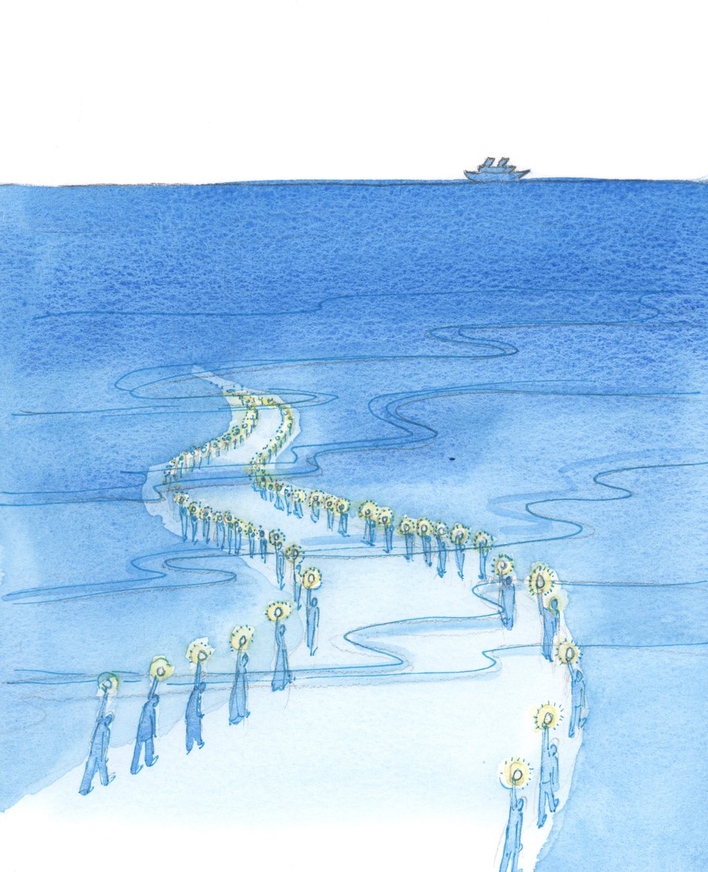 Le persone che muoiono mentre pregano (come coloro che morirono pregando il Rosario sul Titanic) stanno marciando lungo una strada che sembra condurre all