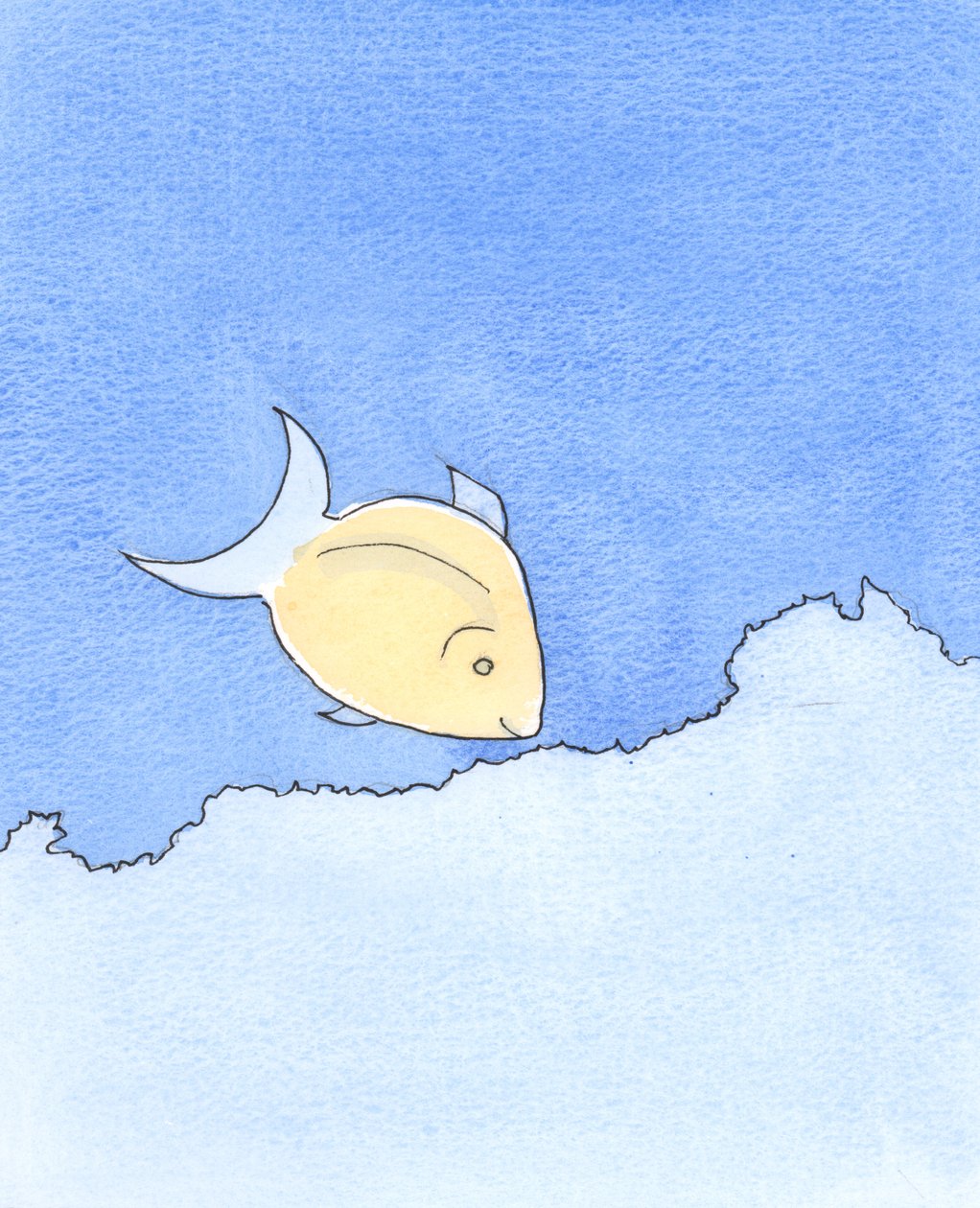 Qualcuno che cerca avidamente nuove devozioni è come un pesce che cerca cibo, giorno dopo giorno, sulla Barriera Corallina, 2003 da Elizabeth Wang