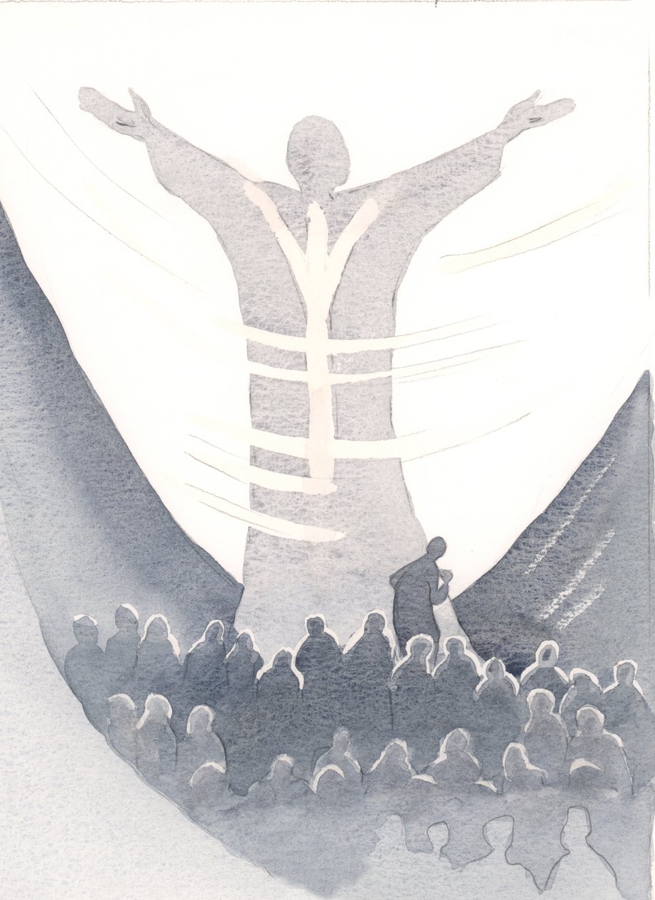 Possiamo unire tutte le nostre intenzioni alla potente preghiera di Cristo alla Messa, nascondendoci dietro il Suo manto, confidando nei Suoi meriti. da Elizabeth Wang