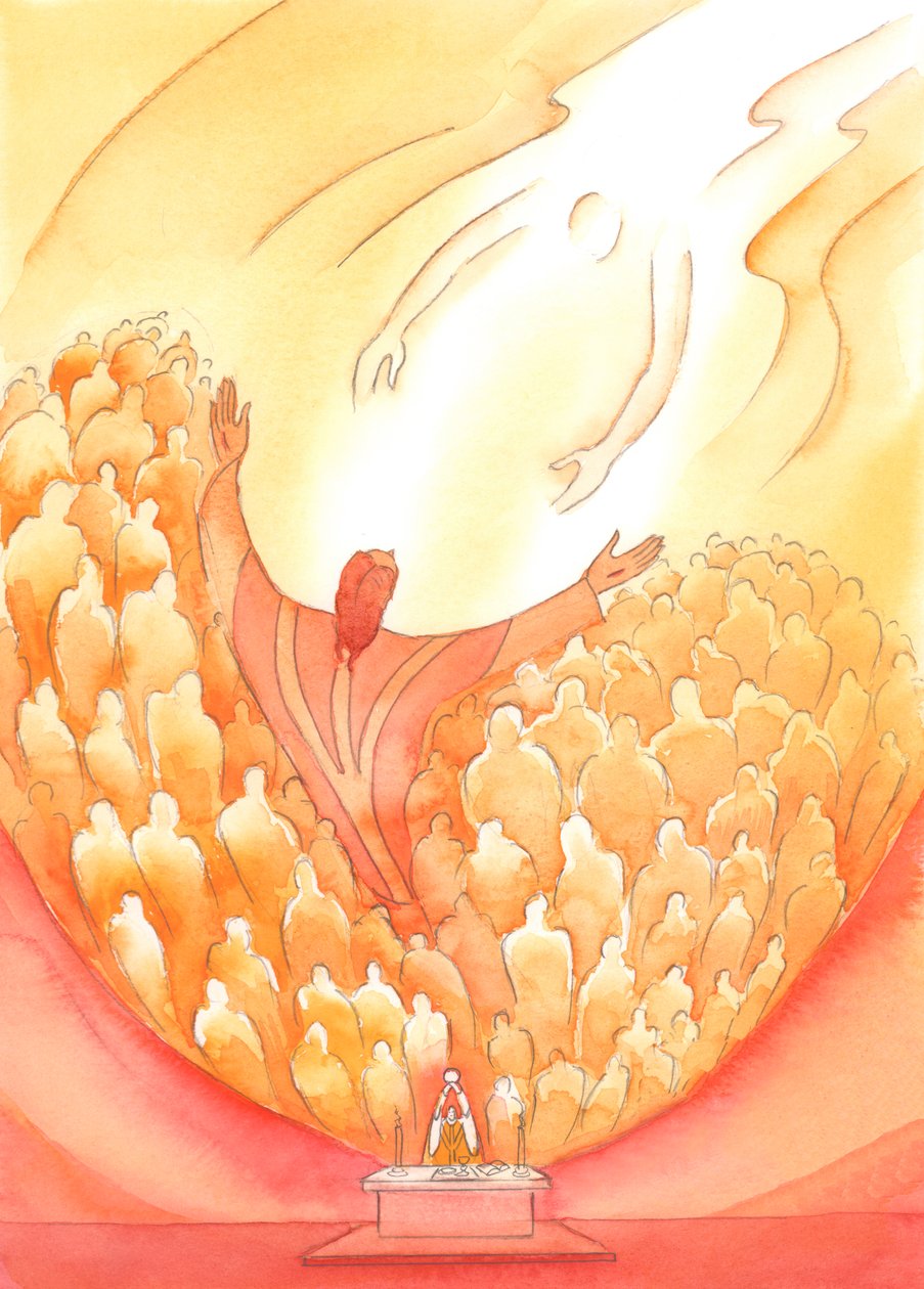 Abbiamo un potere straordinario quando preghiamo con Gesù, nel Santo Sacrificio della Messa, 2004 da Elizabeth Wang