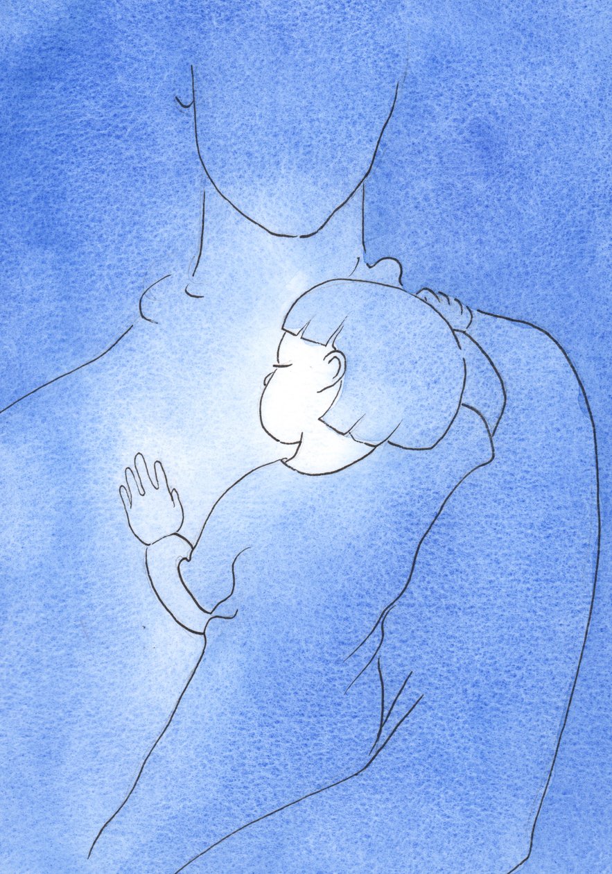 Quando sono vicino a Dio, nella malattia, confidando in Lui, sono come un bambino che riposa sulla spalla del Padre, 2002 da Elizabeth Wang
