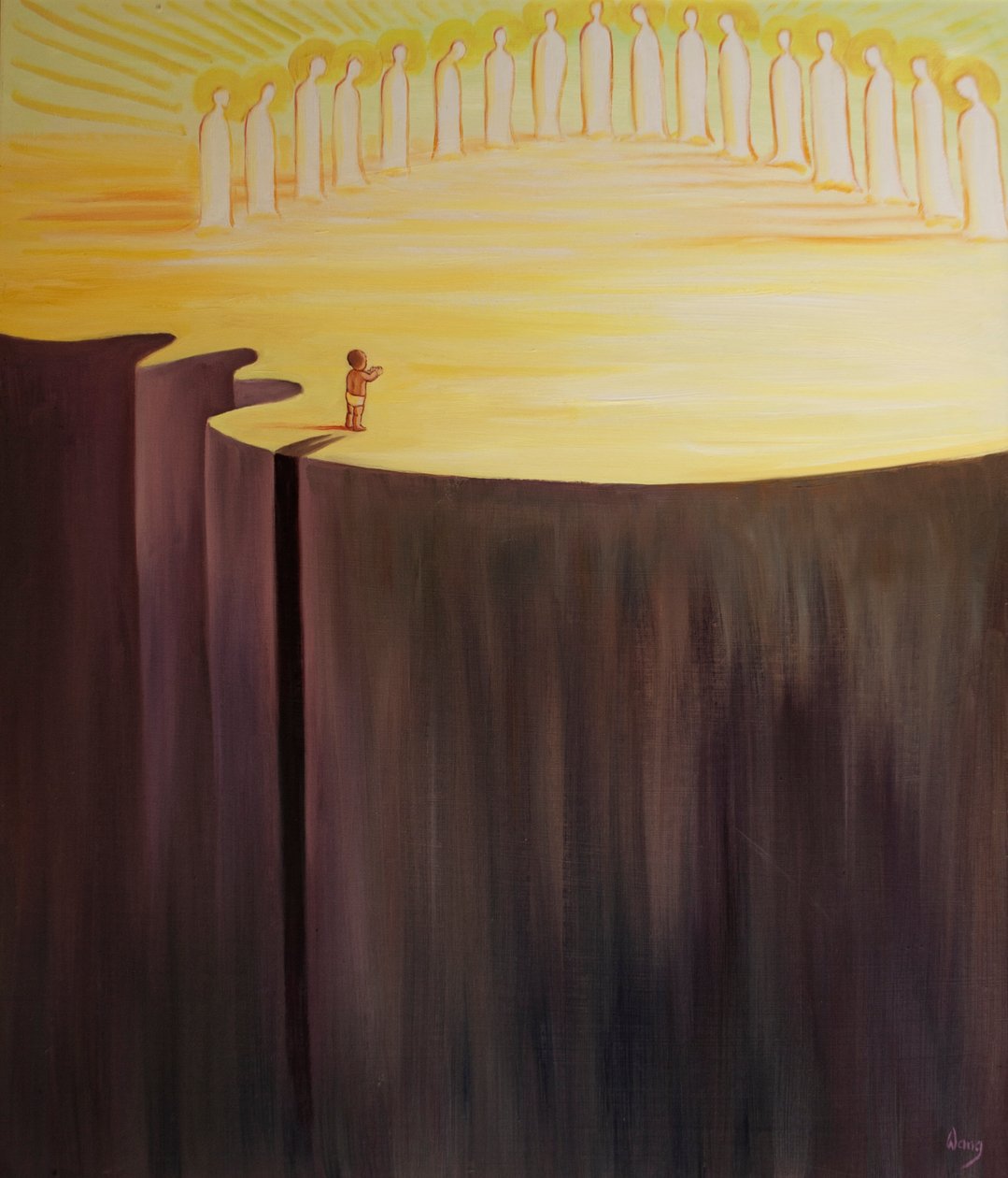 Ogni volta che ci pentiamo veramente siamo come un nuovo bambino che emerge da un abisso di oscurità nel Regno di Dio, 2001 da Elizabeth Wang