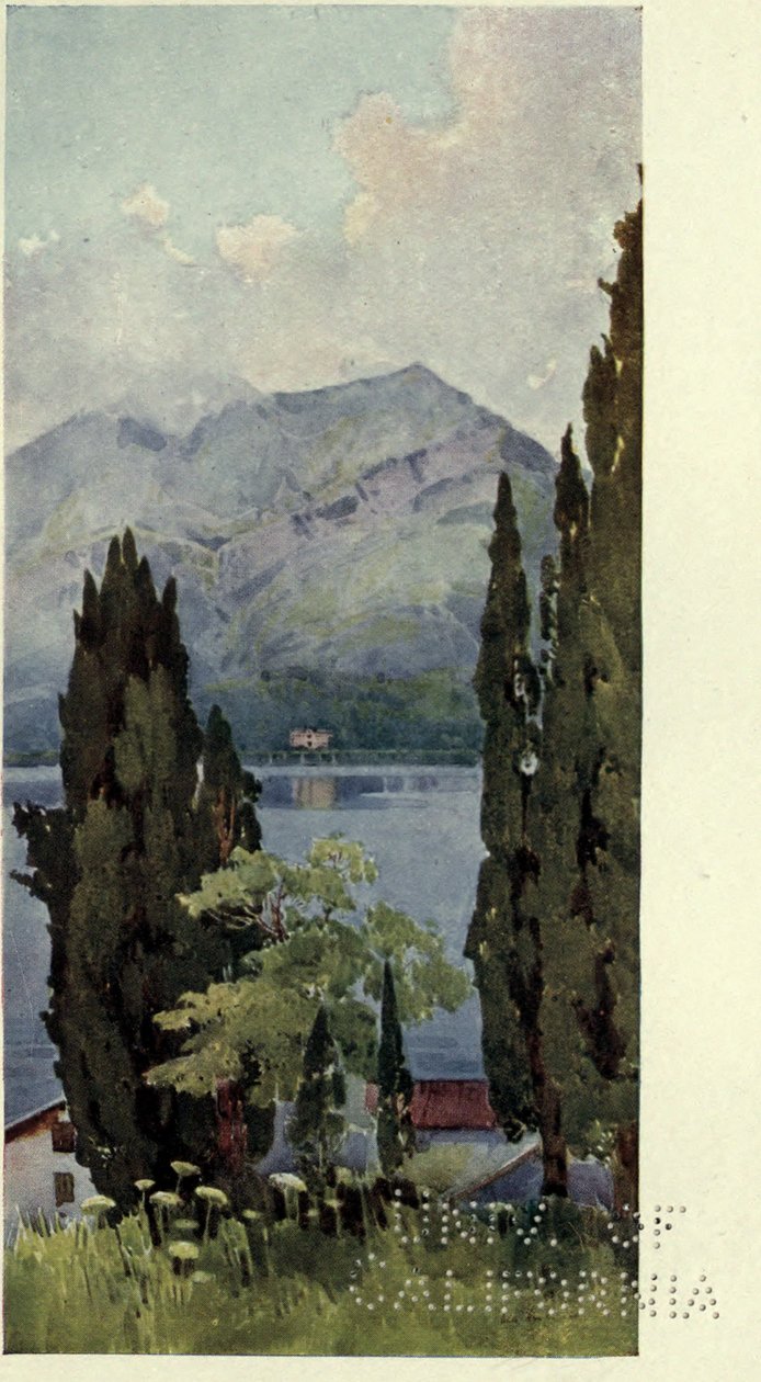 Monte Crocione, Lago di Como, Illustrazione da 