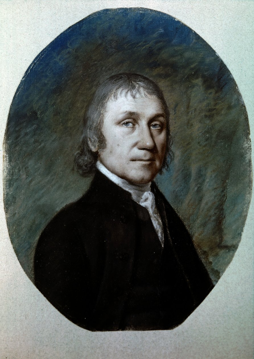 Ritratto di Joseph Priesley, 1797 circa (pastello su carta) da Ellen Sharples