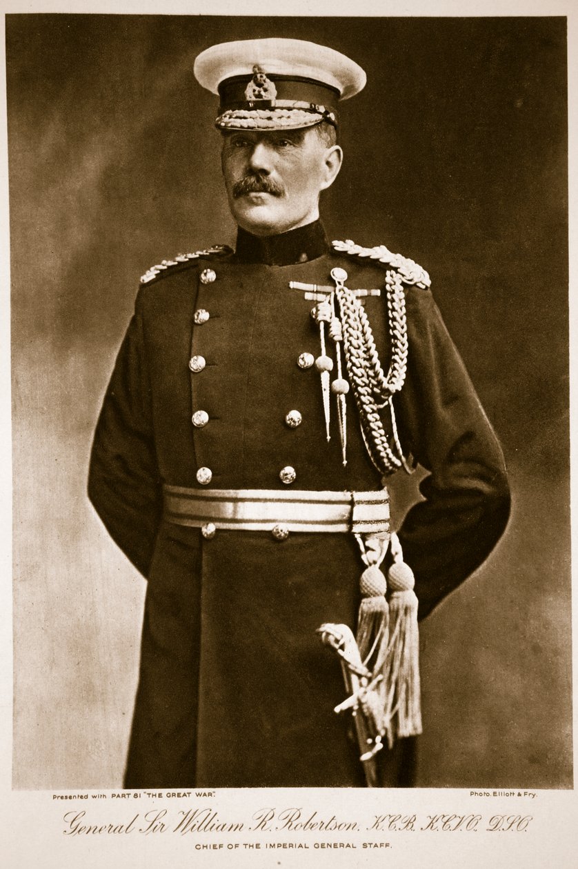Generale Sir William R. Robertson, K.C.B., K.C.V.O., D.I.O., 1914-19 da Elliott und Fry Studio