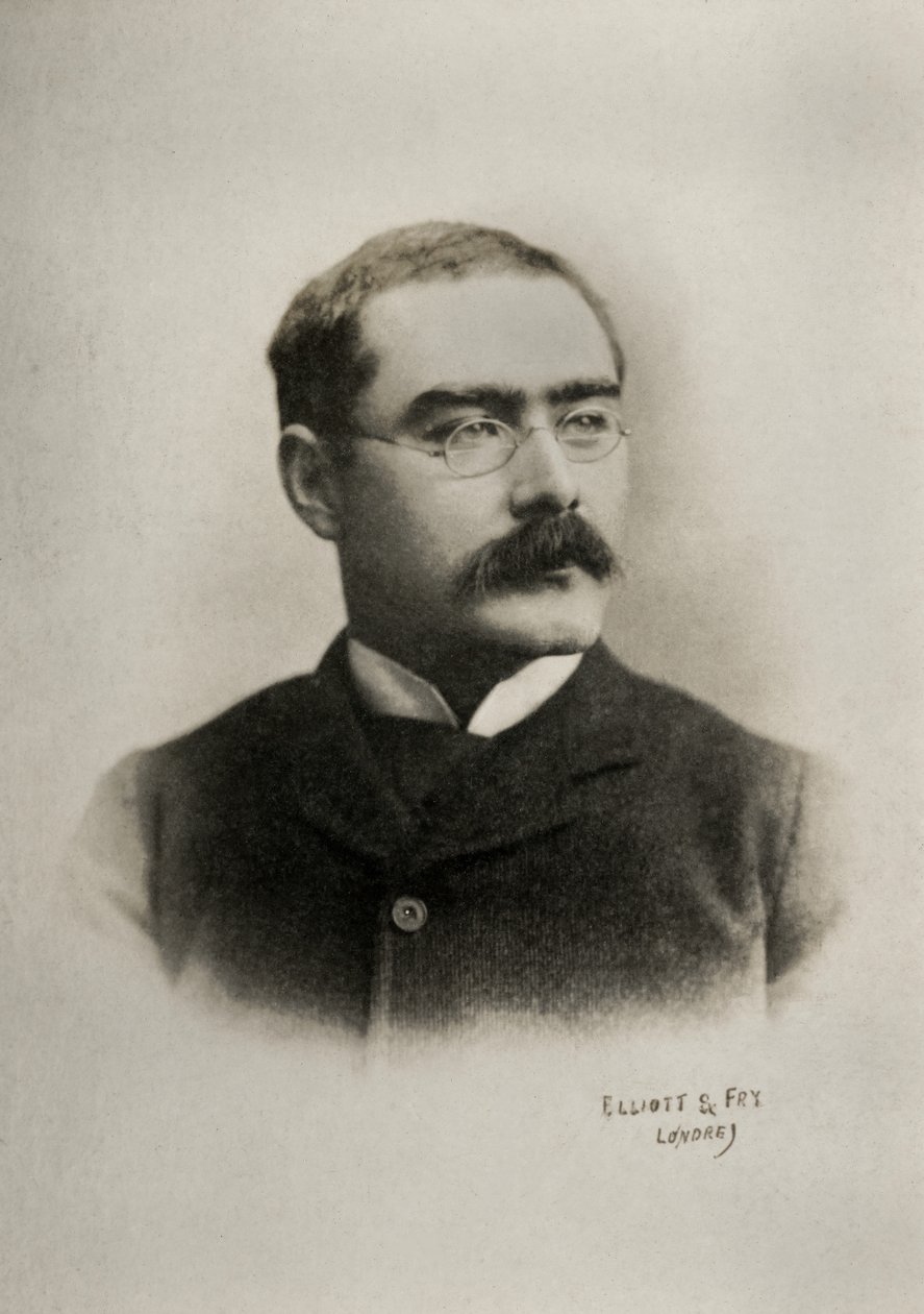 Ritratto dello scrittore inglese Rudyard Kipling (foto) da Elliott & Fry Photography Studio