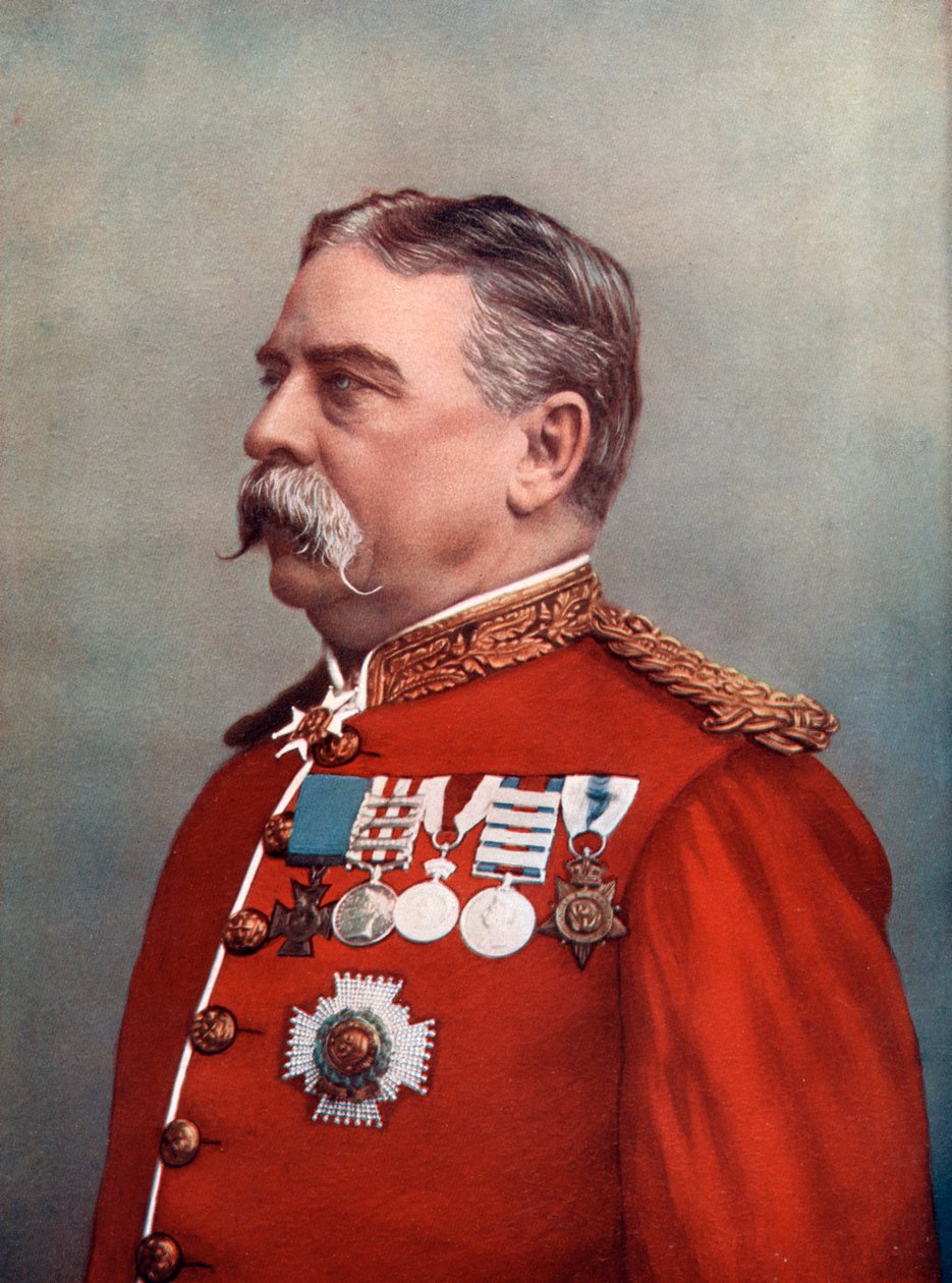 Generale Sir Hugh Gough, Custode dei Gioielli, Torre di Londra, 1902 da Elliott and Fry