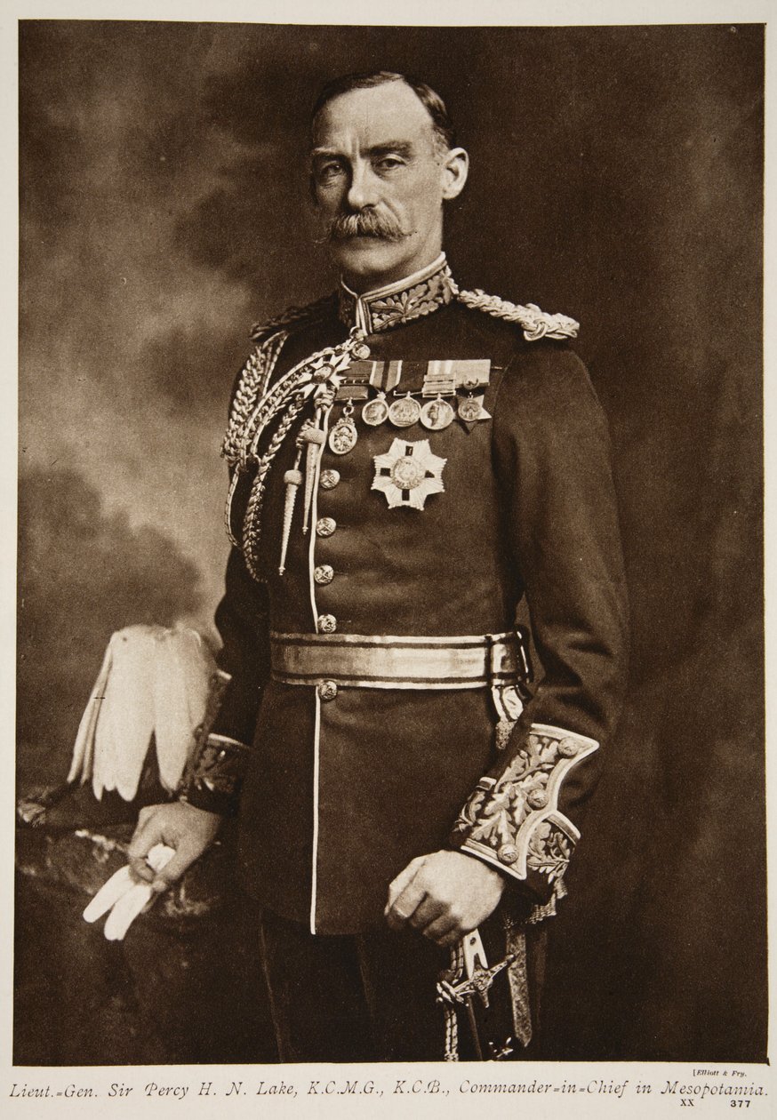 Tenente Generale Sir Percy H. N. Lake, 1914-19 da Elliott und Fry Studio