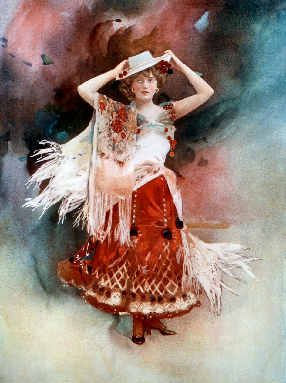 Evie Greene in Kitty Grey, c. 1902 da Ellis and Walery