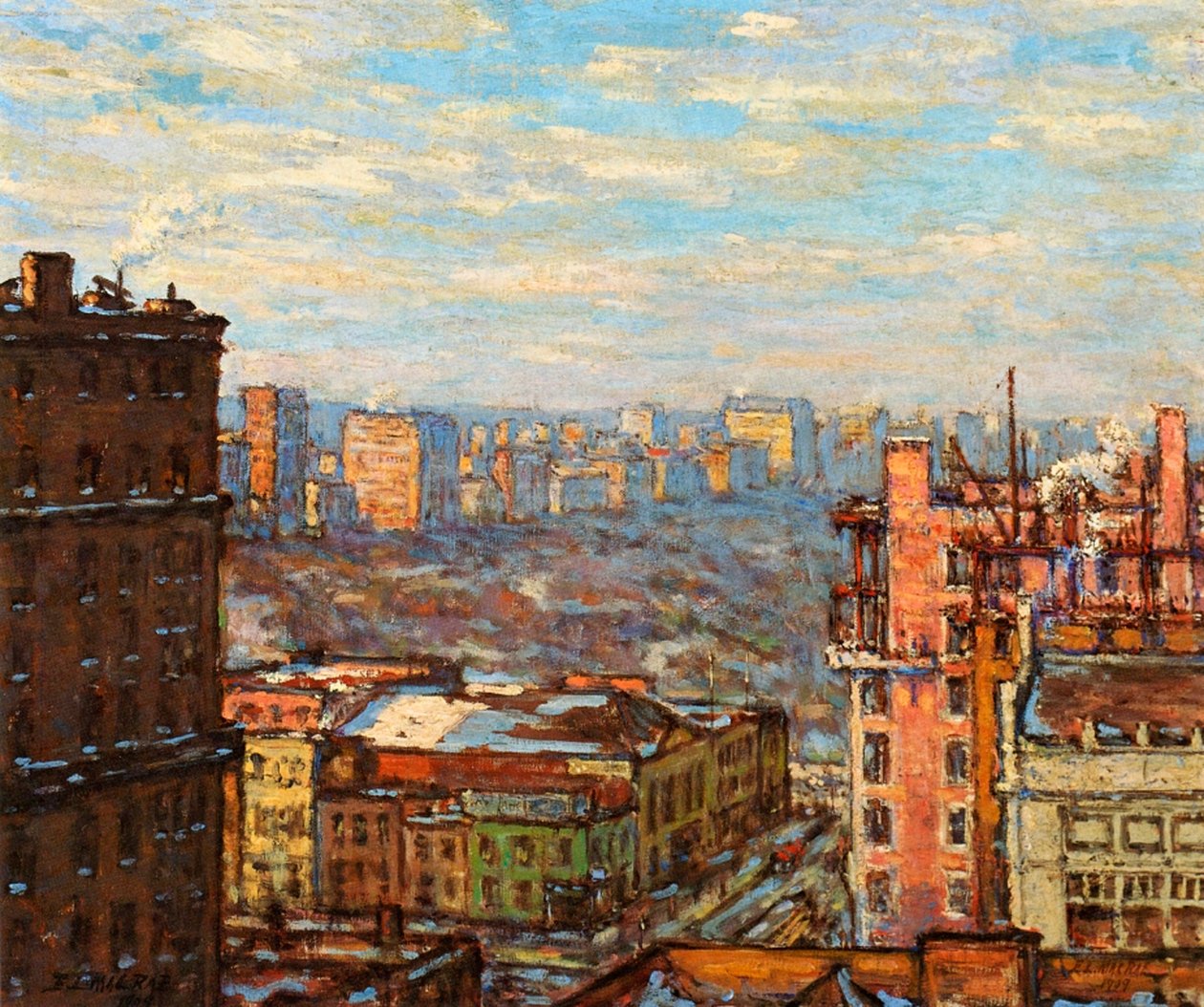 Central Park dalla Carnegie Hall da Elmer Livingston MacRae