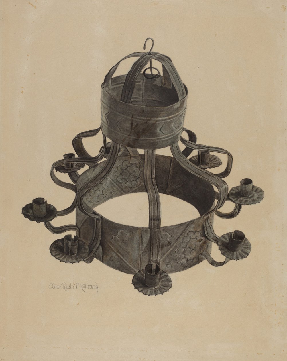 Lampadario tedesco della Pennsylvania da Elmer R. Kottcamp