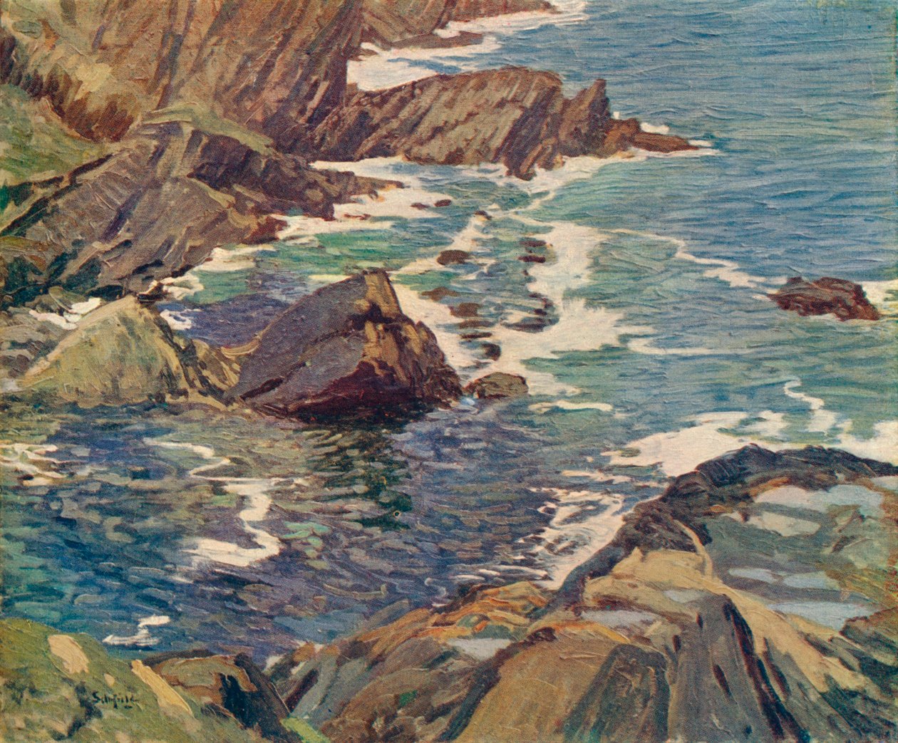 Una baia della Cornovaglia, c. 1912 da Elmer Schofield