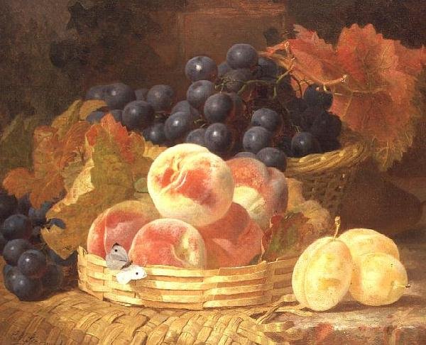 Natura morta con frutta e una farfalla da Eloise Harriet Stannard