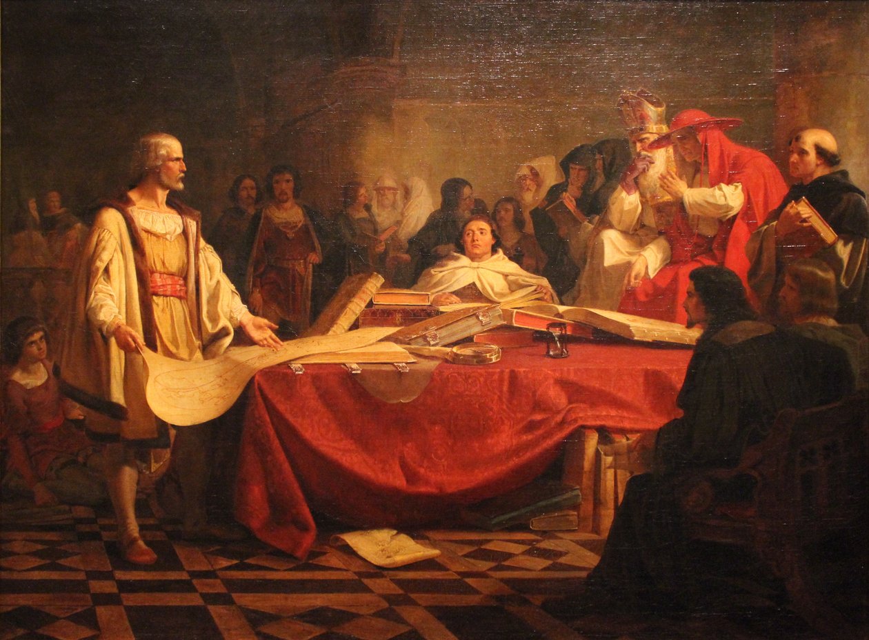 Cristoforo Colombo davanti al Consiglio di Salamanca da Emanuel Gottlieb Leutze