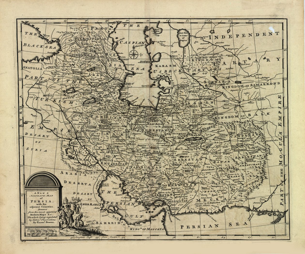 Nuova e accurata mappa della Persia, con l