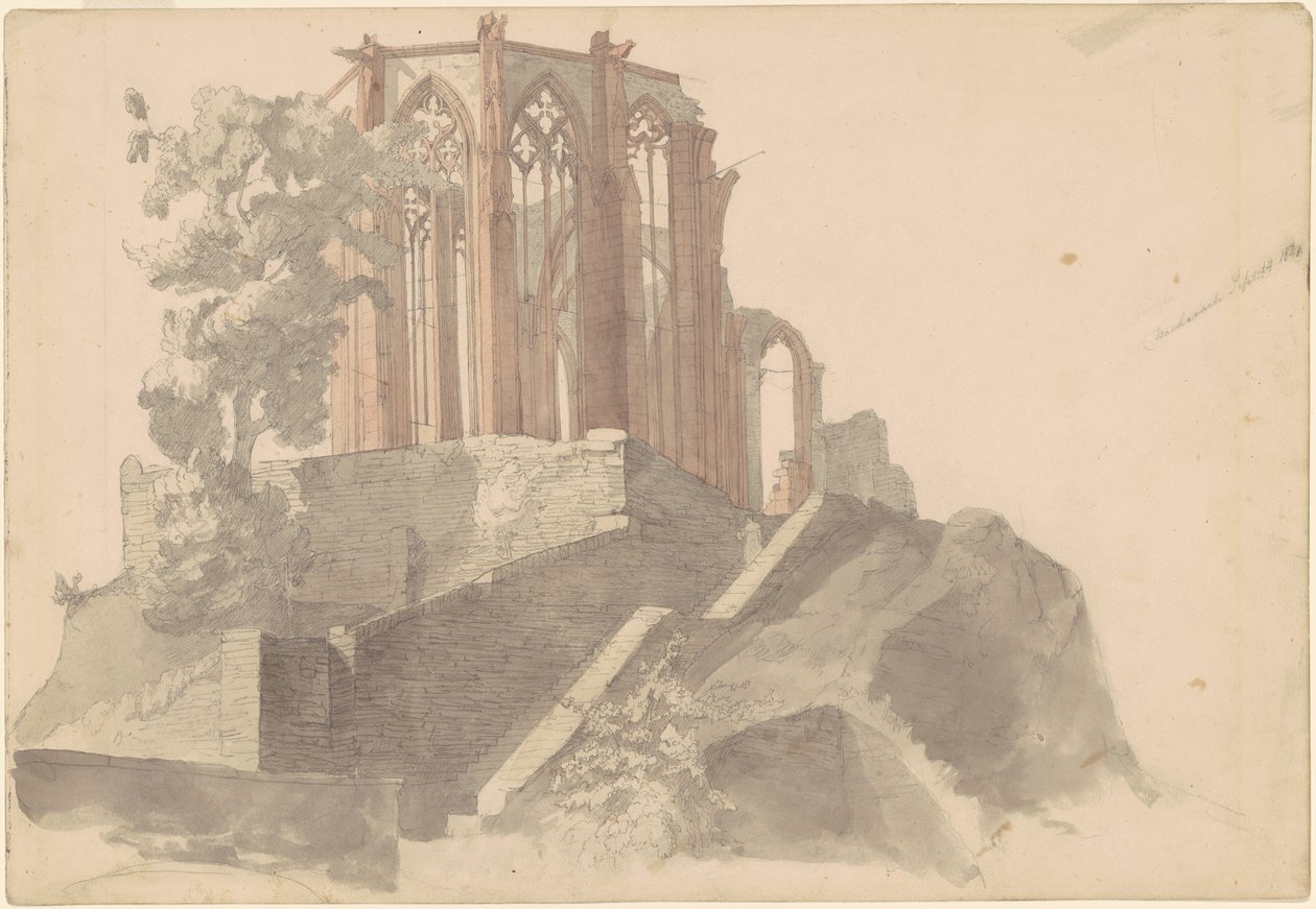 Rovine della Cattedrale, Bacharach da Emanuel Gottlieb Leutze