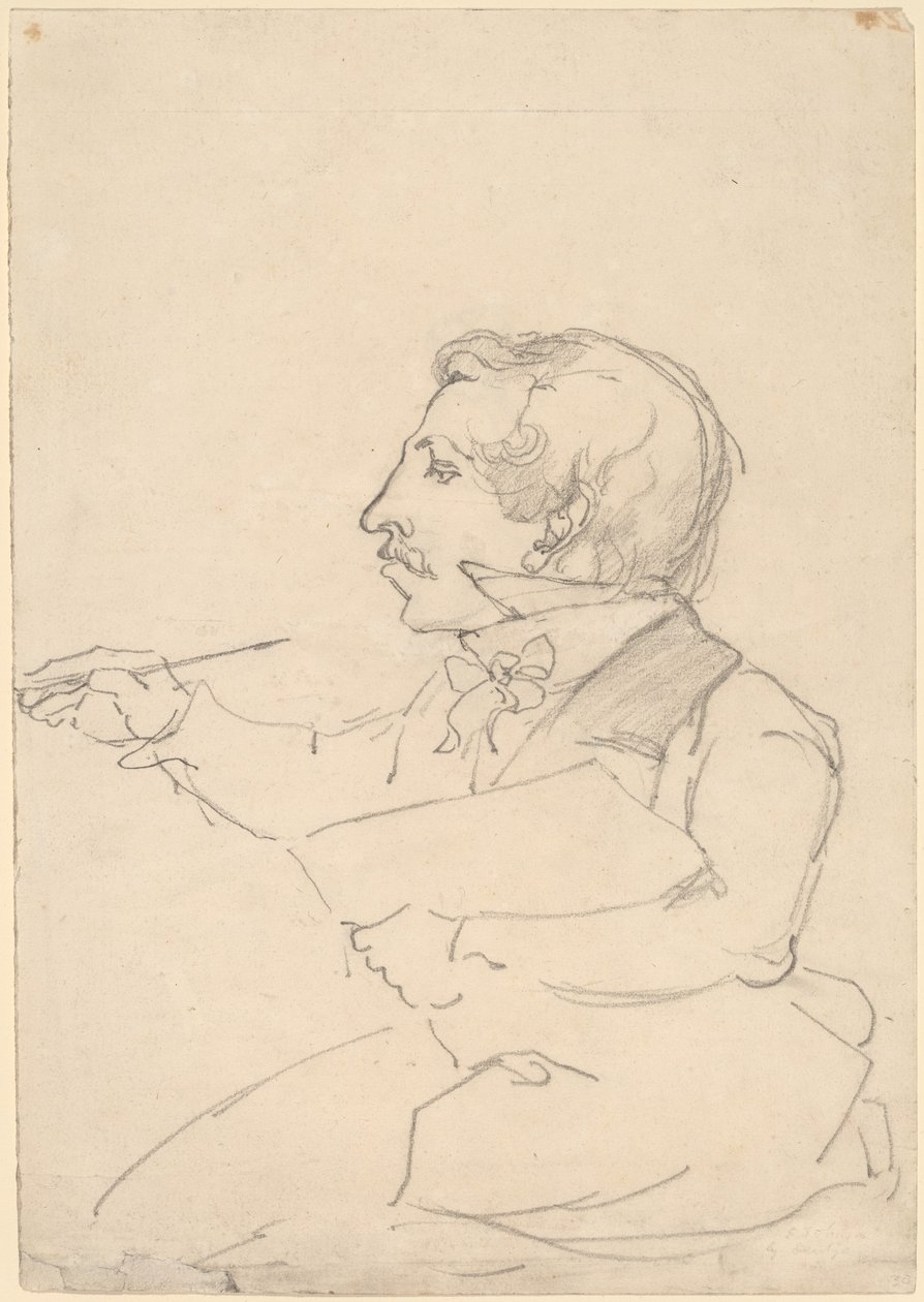 Eastman Johnson che disegna da Emanuel Gottlieb Leutze
