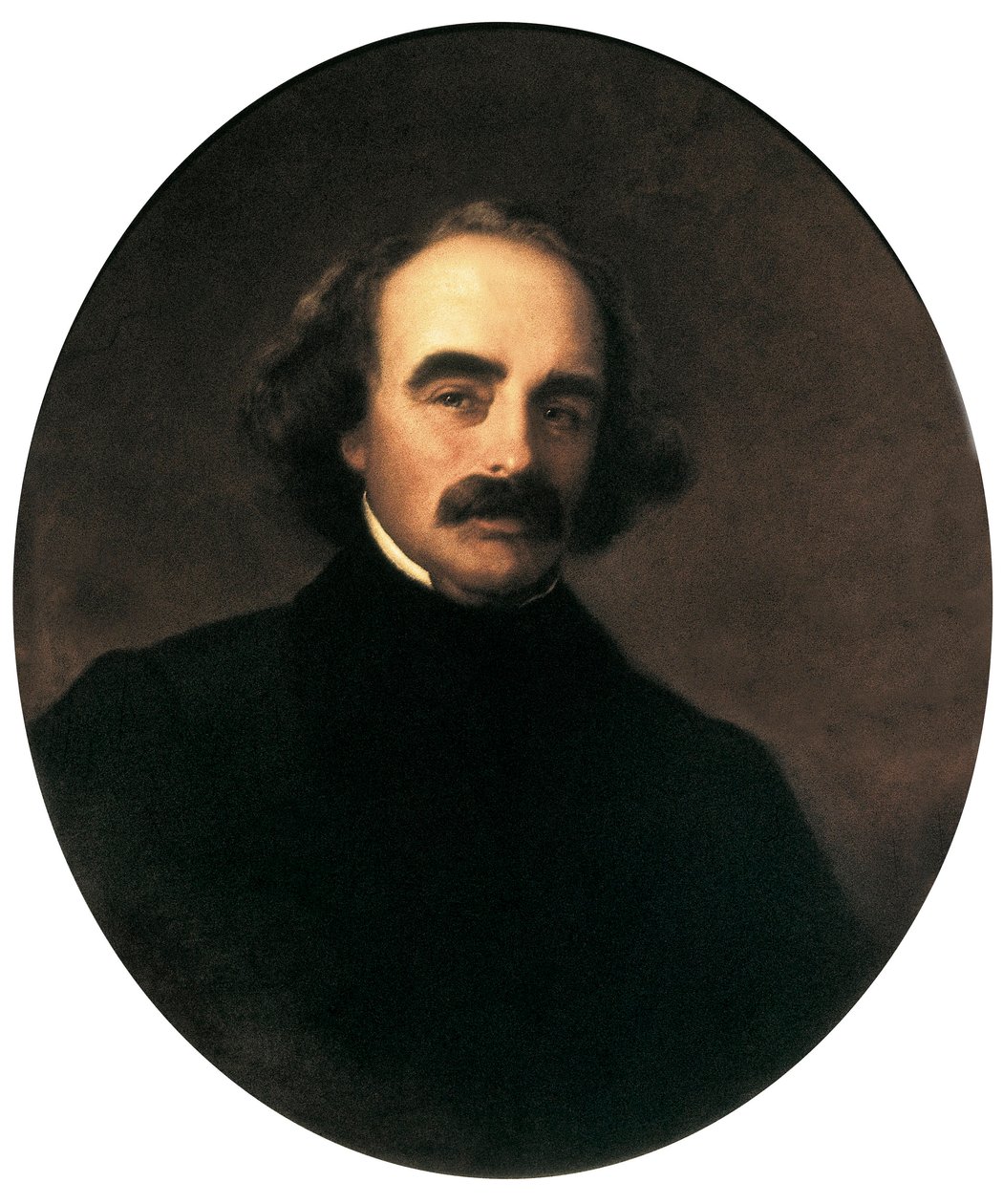 Ritratto dello scrittore americano Nathaniel Hawthorne da Emanuel Gottlieb Leutze