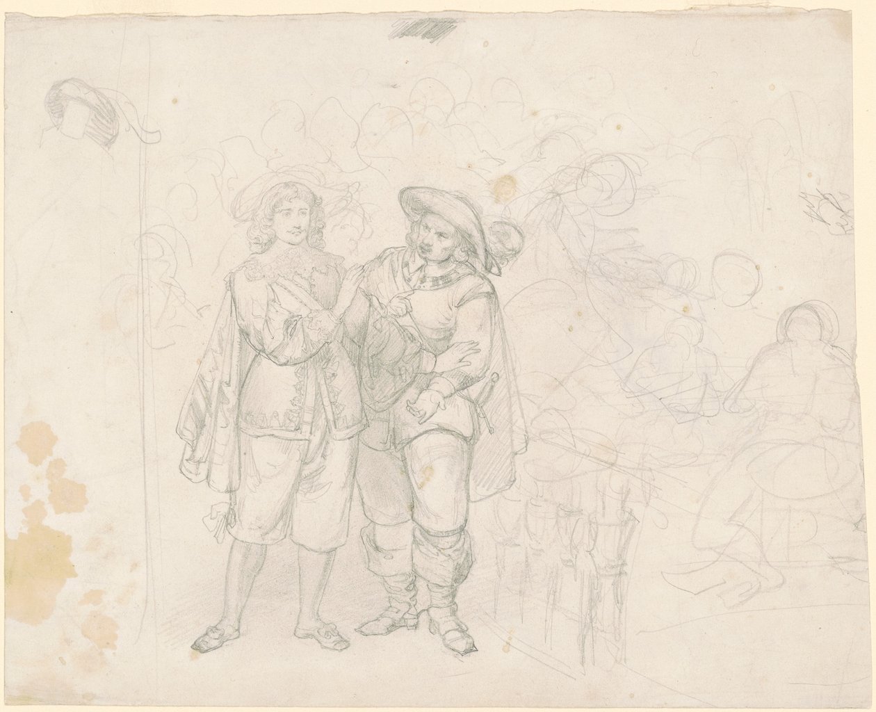 Due Cavalieri [recto] da Emanuel Gottlieb Leutze
