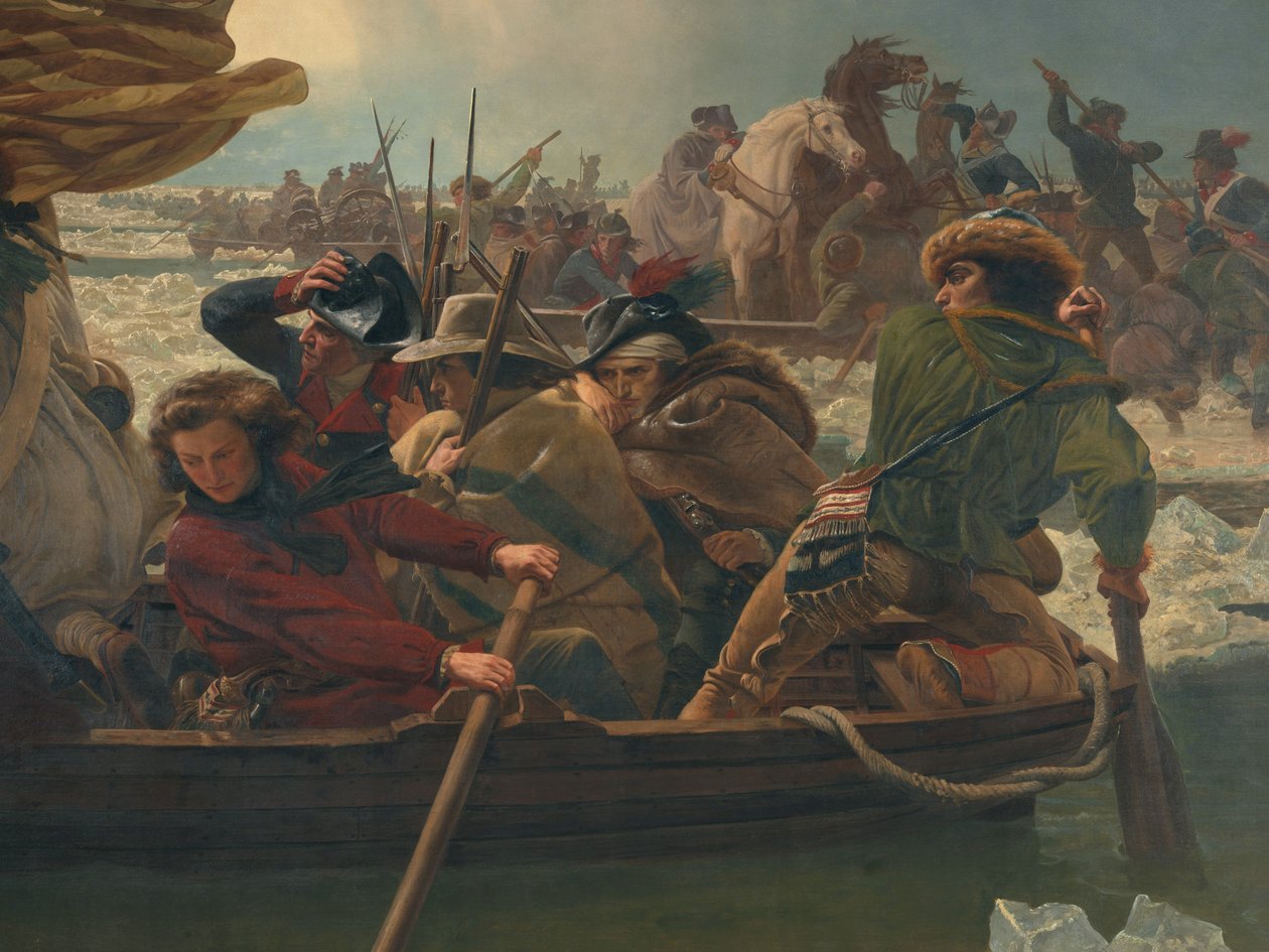 Washington attraversa il fiume Delaware, 25 dicembre 1776 da Emanuel Gottlieb Leutze