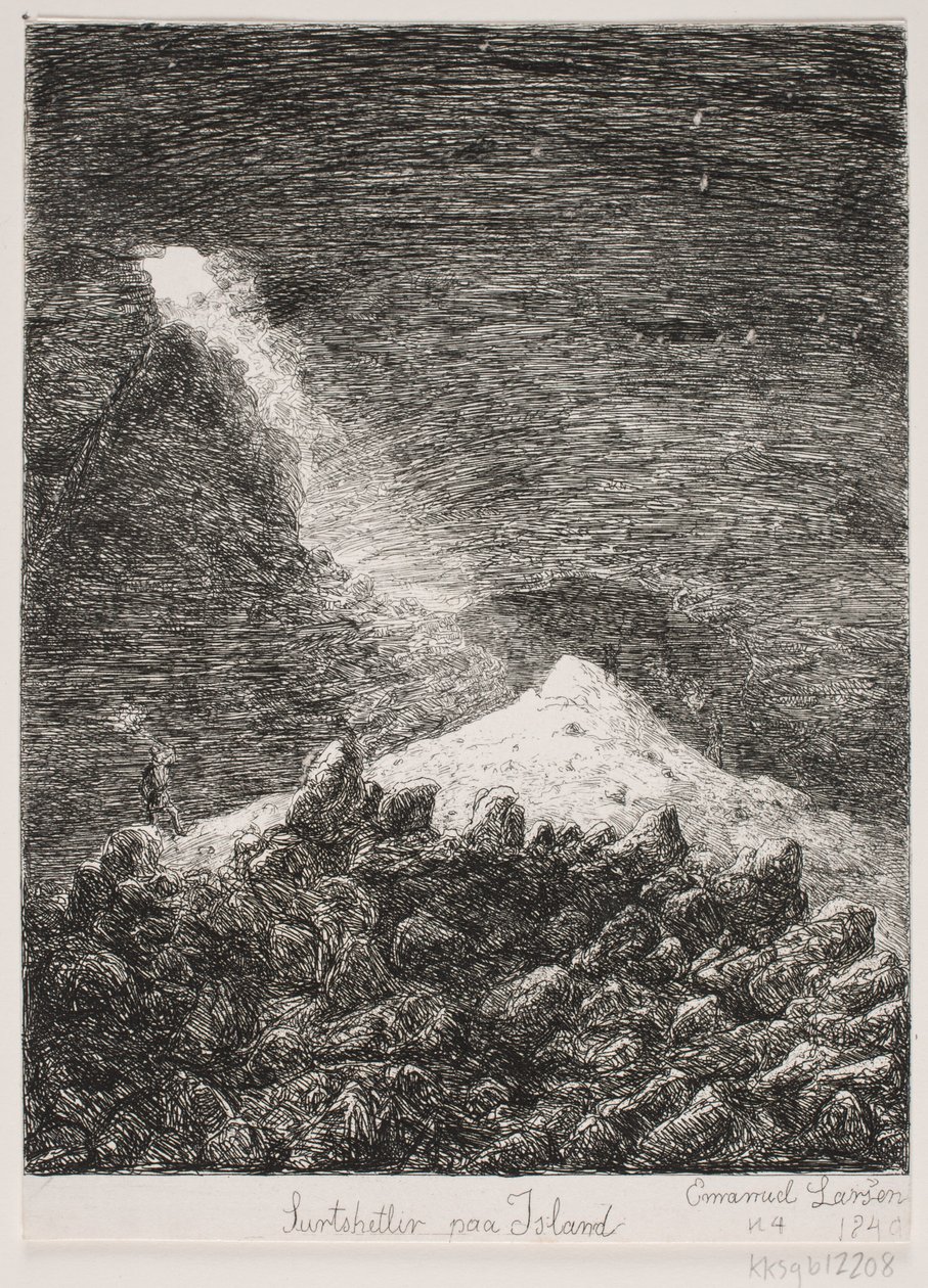 Surtshellir in Islanda da Emanuel Larsen