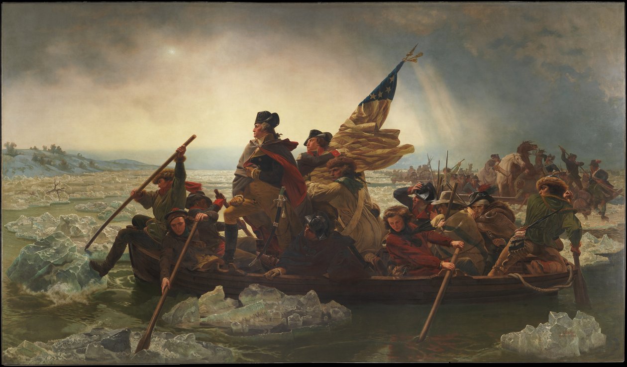 Washington attraversa il Delaware, 1851 da Emanuel Leutze