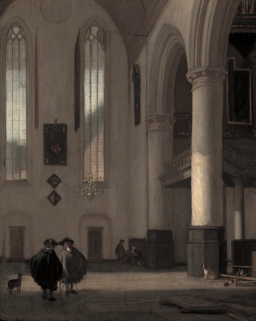 Interno di una chiesa protestante da Emanuel de Witte