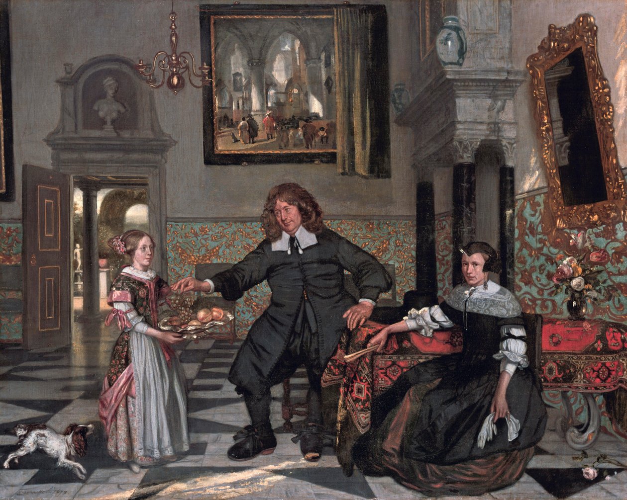 Ritratto di una famiglia in un interno (famiglia di Pieter de Graeff) da Emanuel de Witte