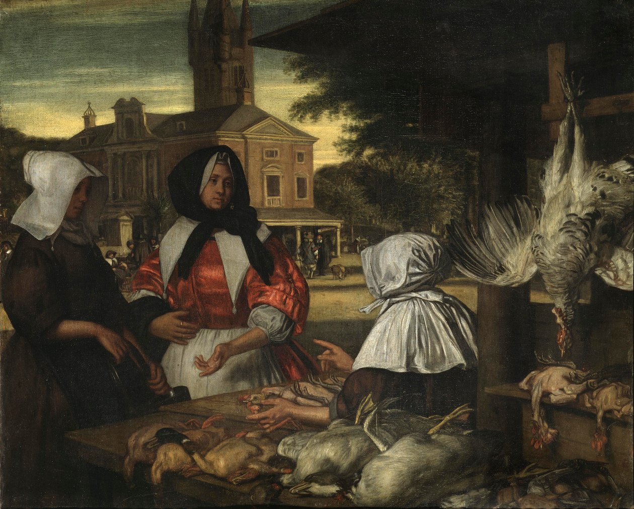 Il mercato degli uccelli, Amsterdam da Emanuel de Witte