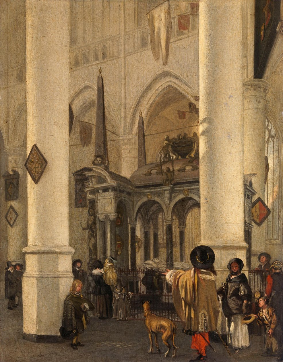 Die Nieuwe Kerk in Delft mit dem Grab von Wilhelm dem Schweiger da Emanuel de Witte