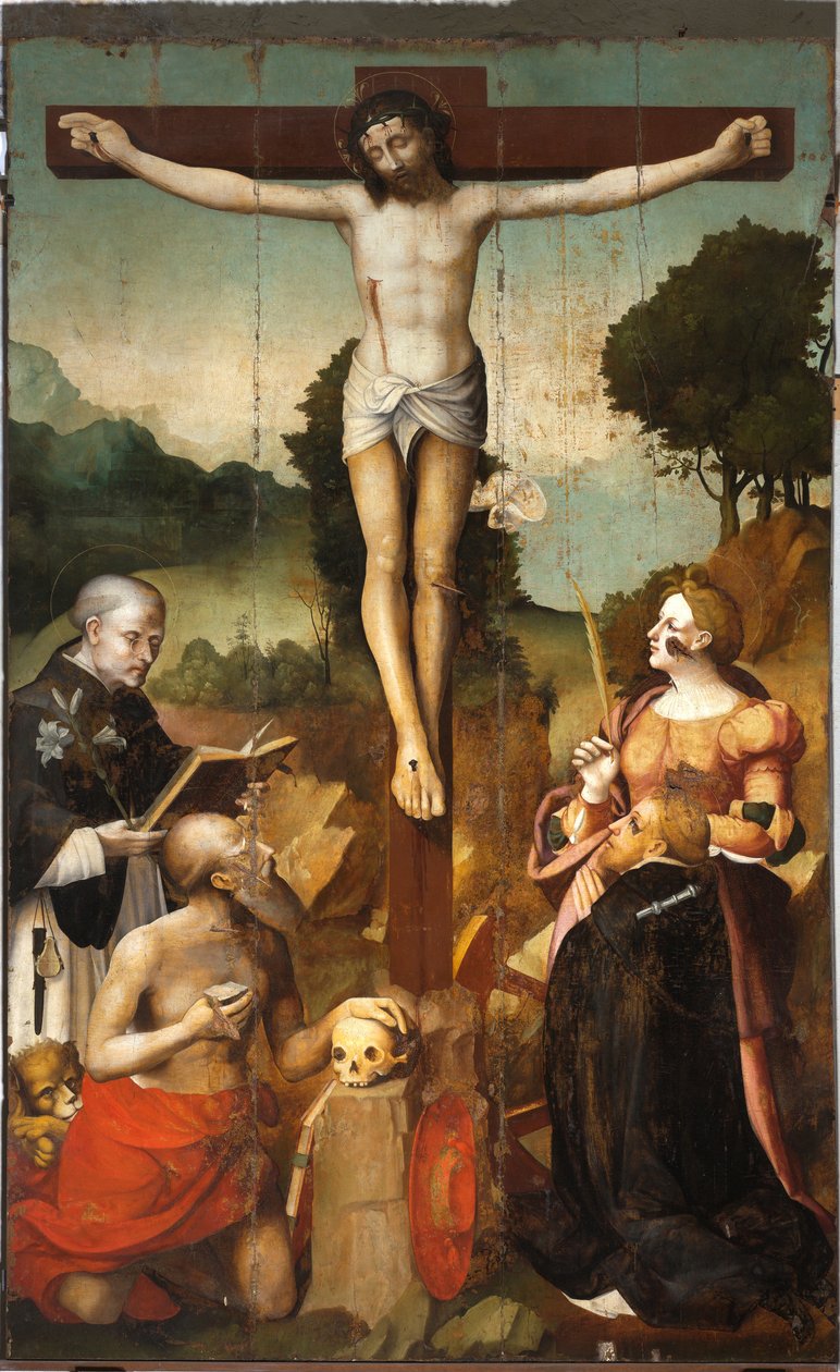 Crocifissione di Cristo con San Domenico, San Girolamo, Santa Caterina d