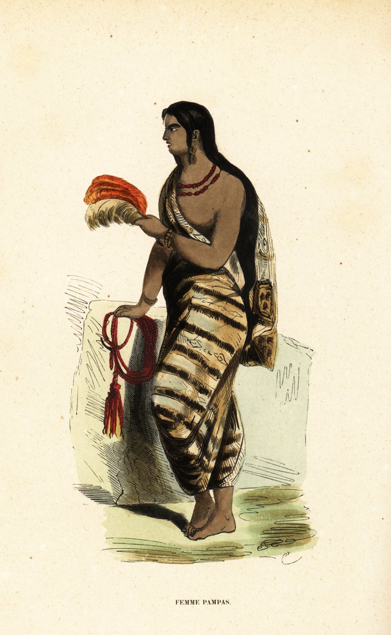 Donna delle Pampas, Argentina da Emeric Essex (after) Vidal