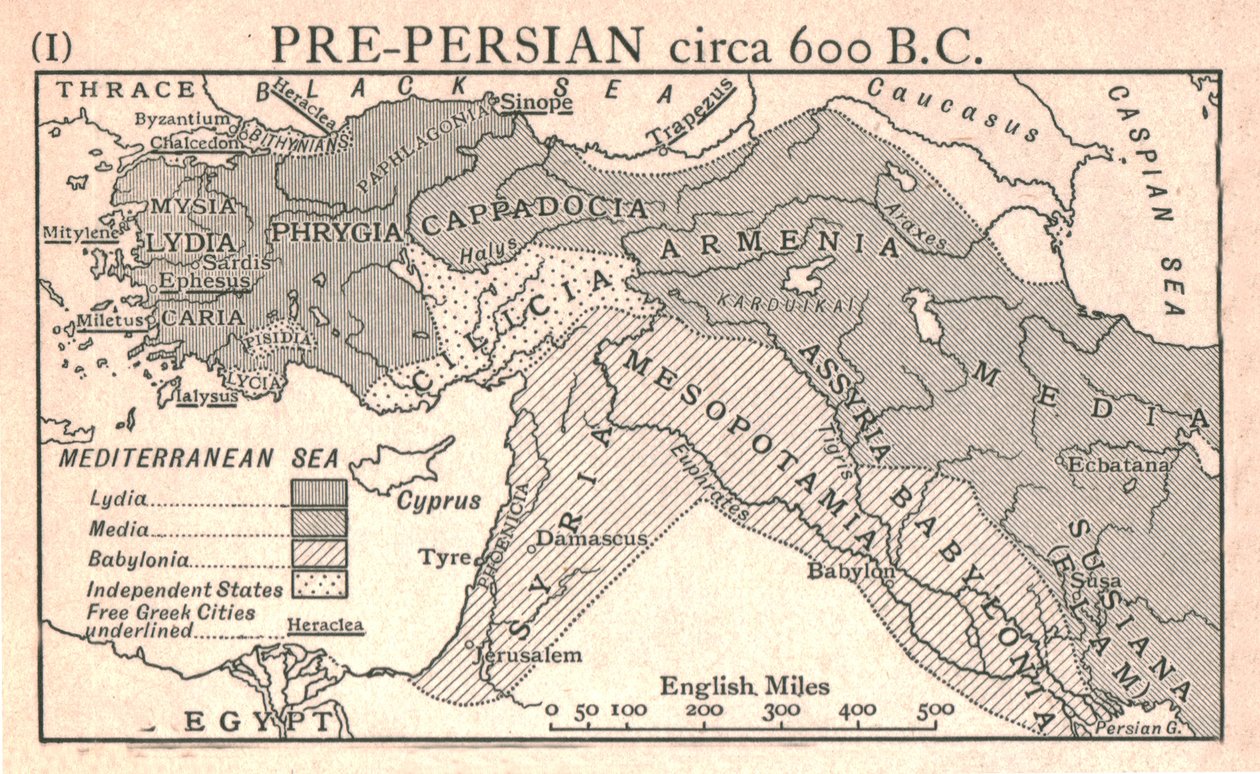 Pre-Persiano, circa 600 a.C., ca. 1915 da Emery Walker Ltd
