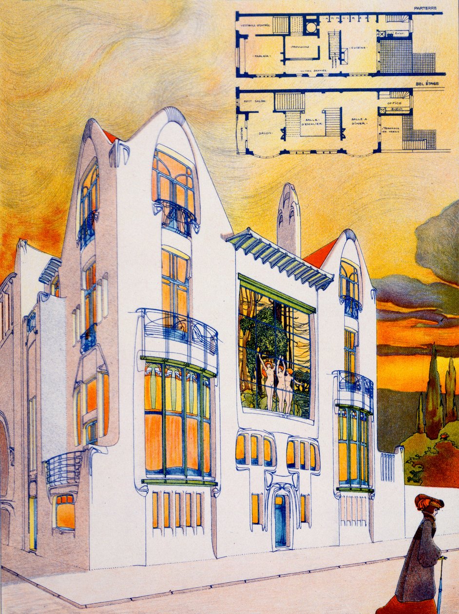 Progetto di Casa, c.1905-6 da Emiel van Averbeke