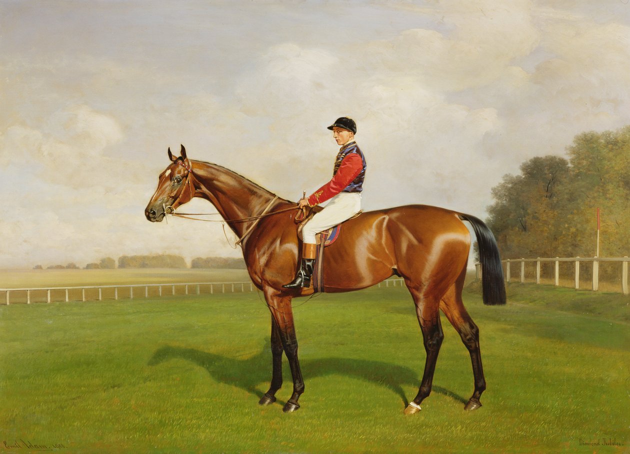 Diamond Jubilee, Vincitore del Derby del 1900, 1900 (dettaglio) da Emil Adam