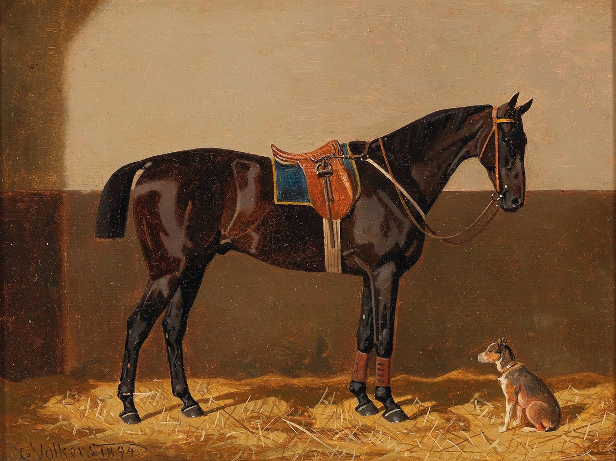 Prima della cavalcata da Emil Volkers