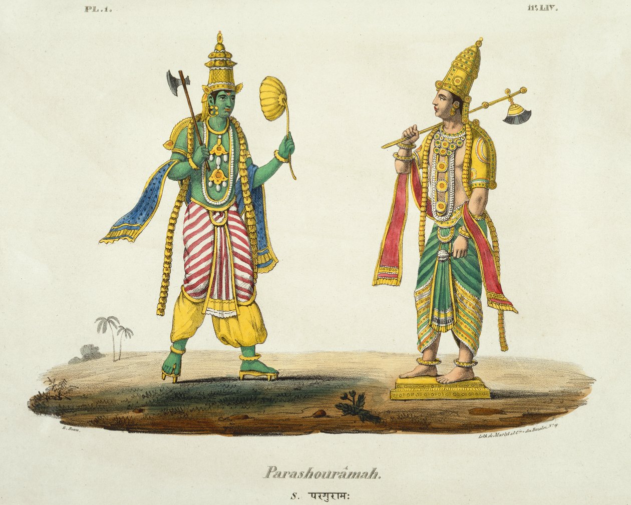 Parashurama, inciso da de Marlet e du Bouloi da Emil Beau